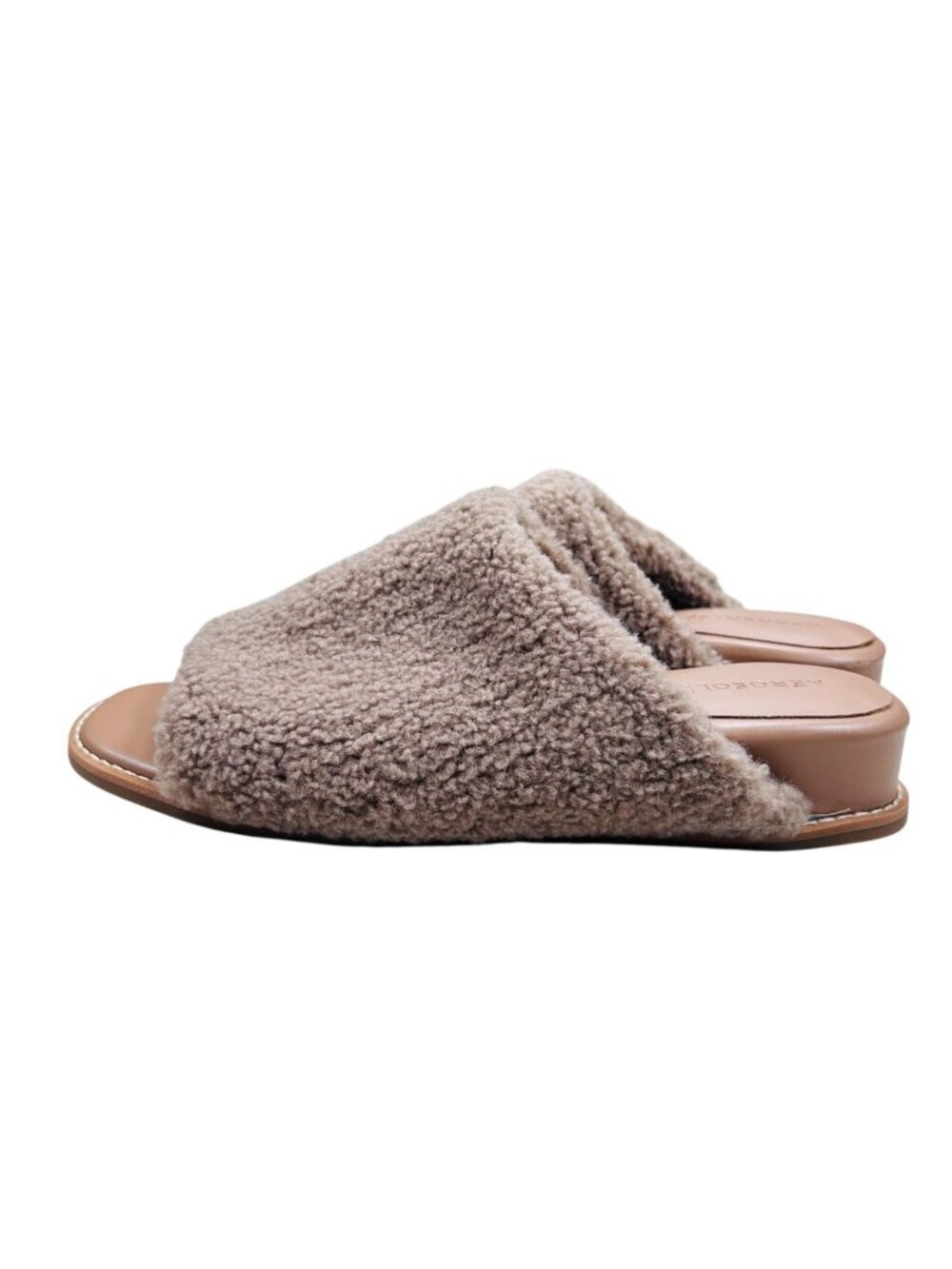 Aerosols Yorketown Wedge Sherpa Slides Sandal 8.5 Summer